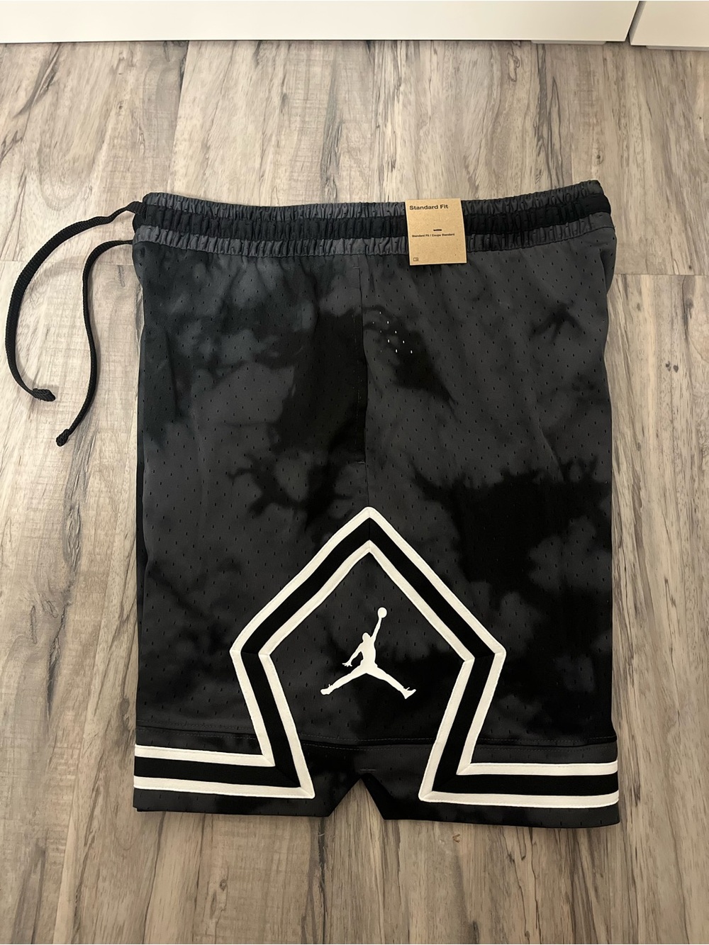 Jordan Black Athletic Shorts with White Jumpman Accent